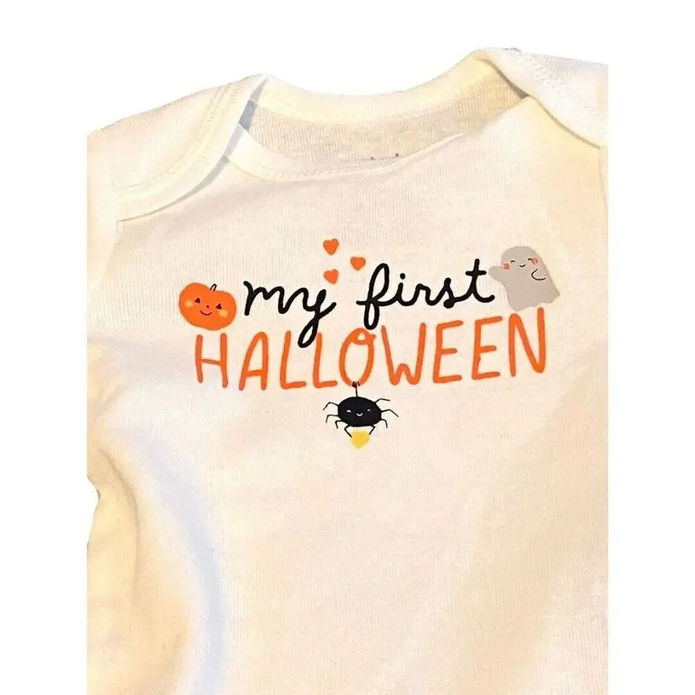 Newborn Carter's Halloween Long Sleeve One Piece NWT Snap Crotch